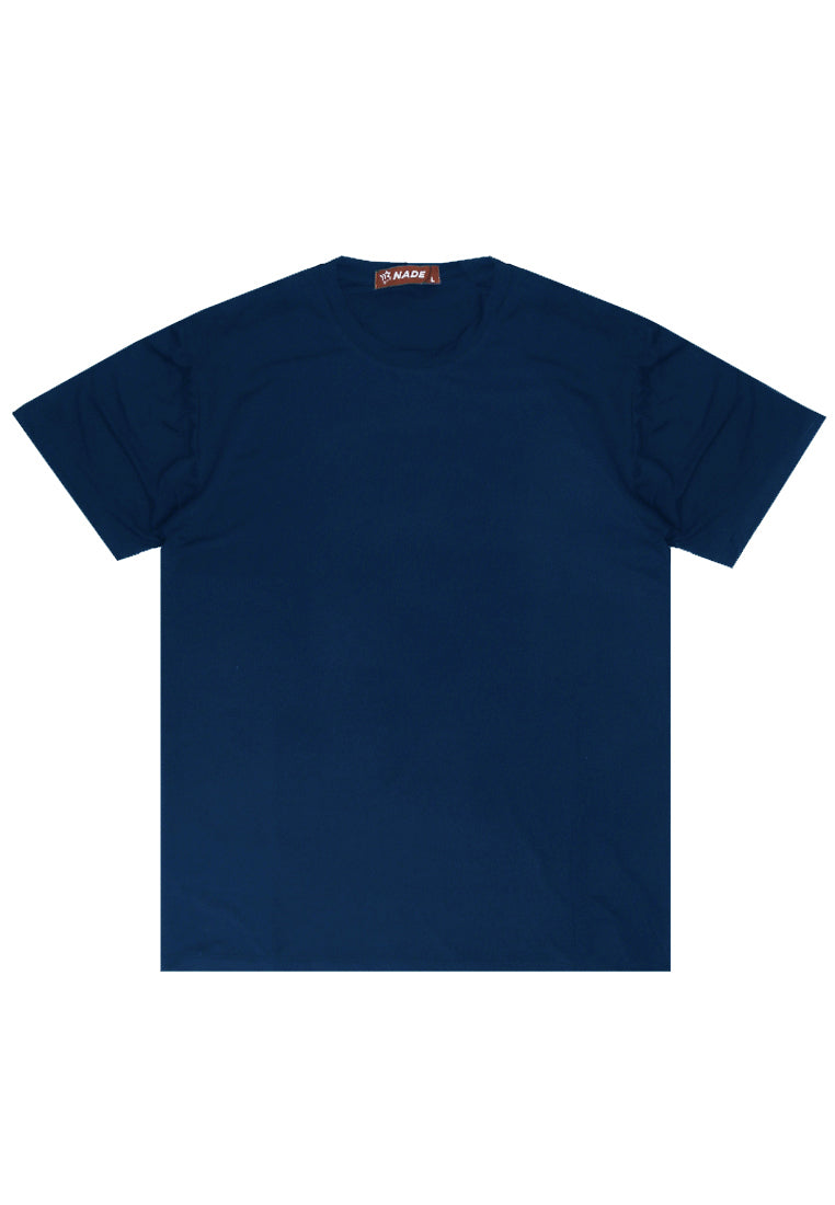 Nade NTB92 Kaos Pria Tangan Pendek Ringan Anti Kusut Polos Navy