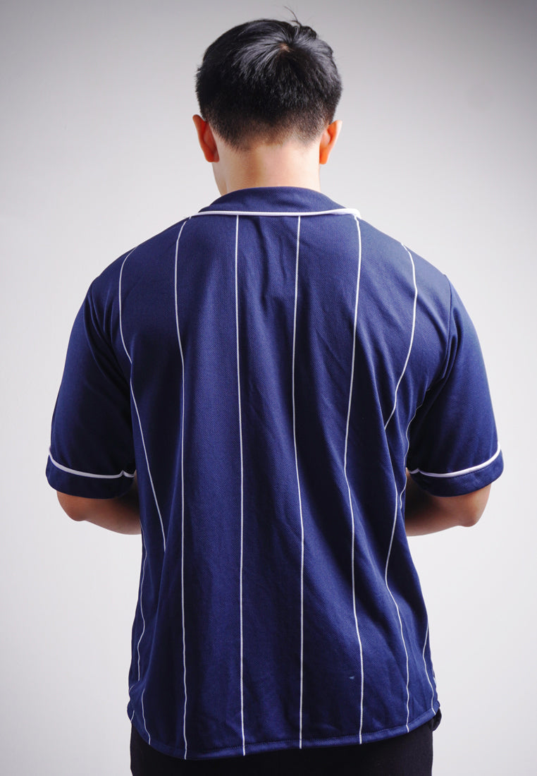 Third Day MTO08 Kaos Baseball Oversize Polos Bergaris Navy