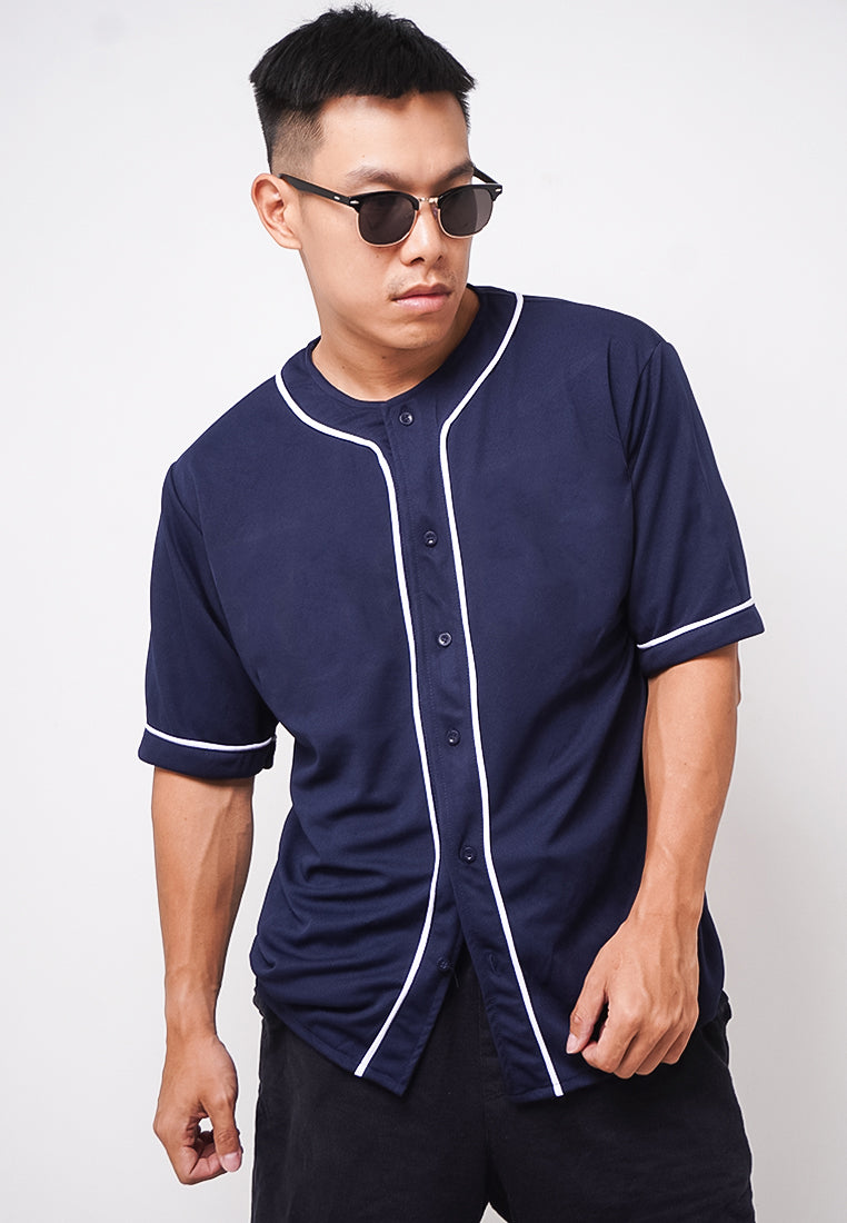 Third Day MTO07 Kaos T-shirt Baseball Oversize Polos Navy