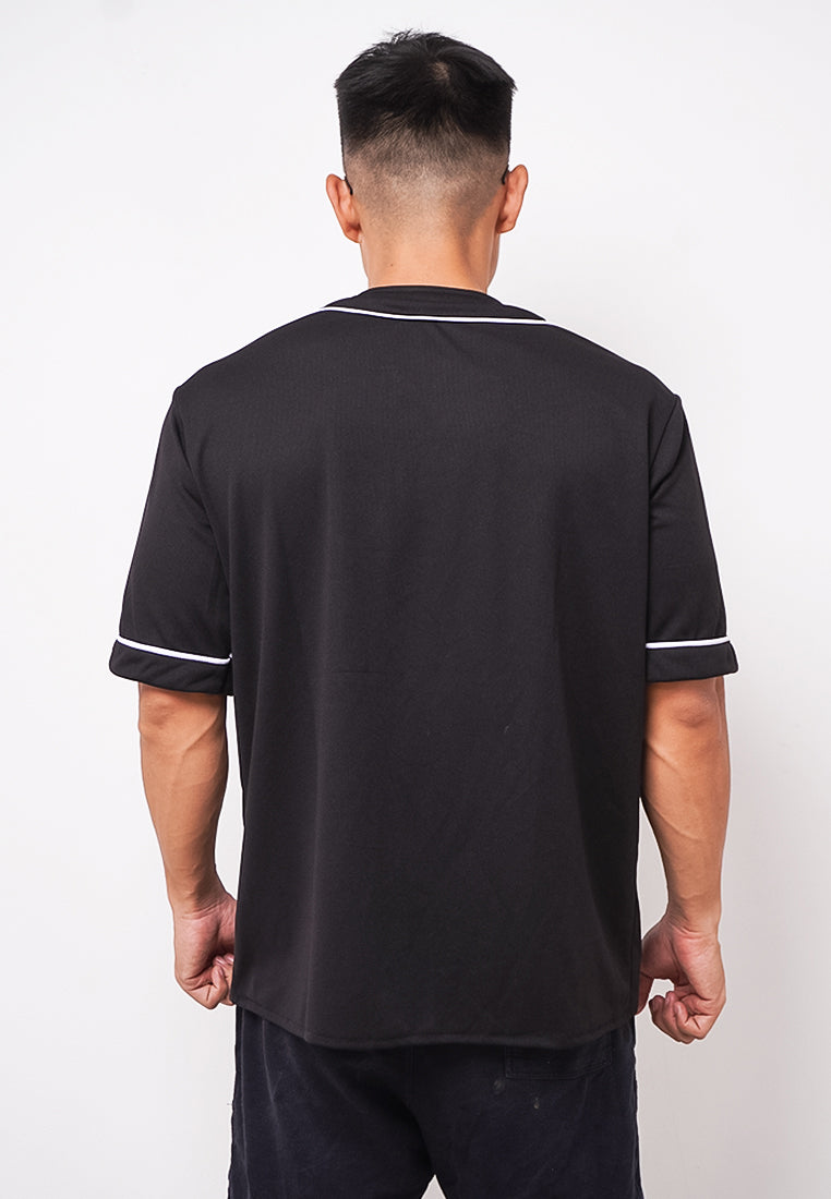 Third Day MTO05 Kaos T-shirt Baseball Oversize Polos Hitam