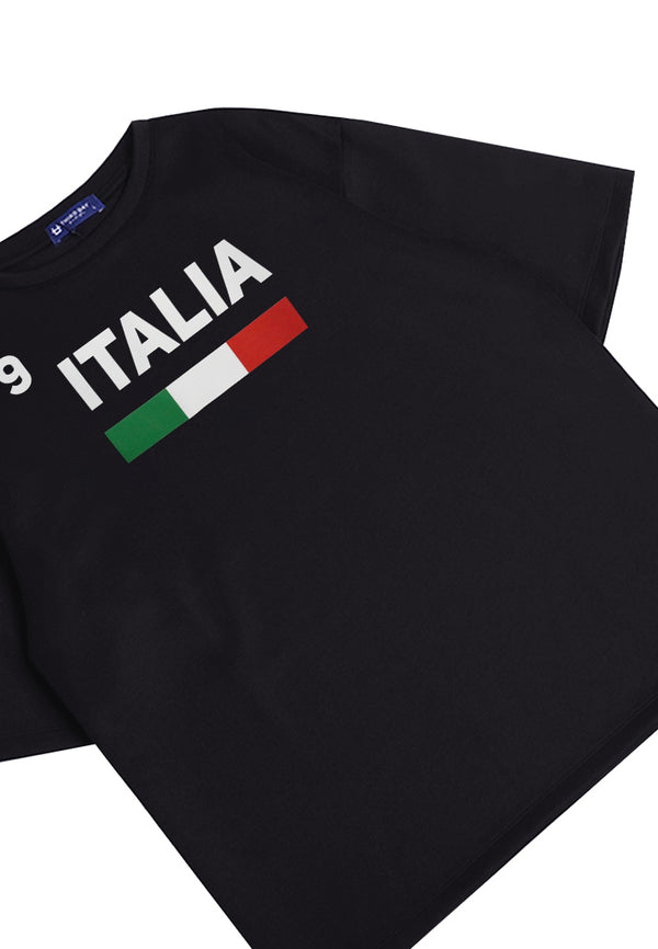 Third Day MTO16 Kaos T Shirt Pria Oversize Thirdday Italia Hitam