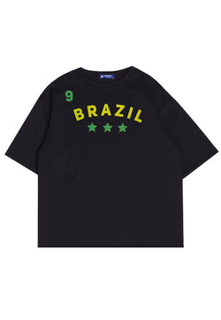 Third Day MTO17 Kaos T-Shirt Pria Oversize Thirdday Brazil Hitam