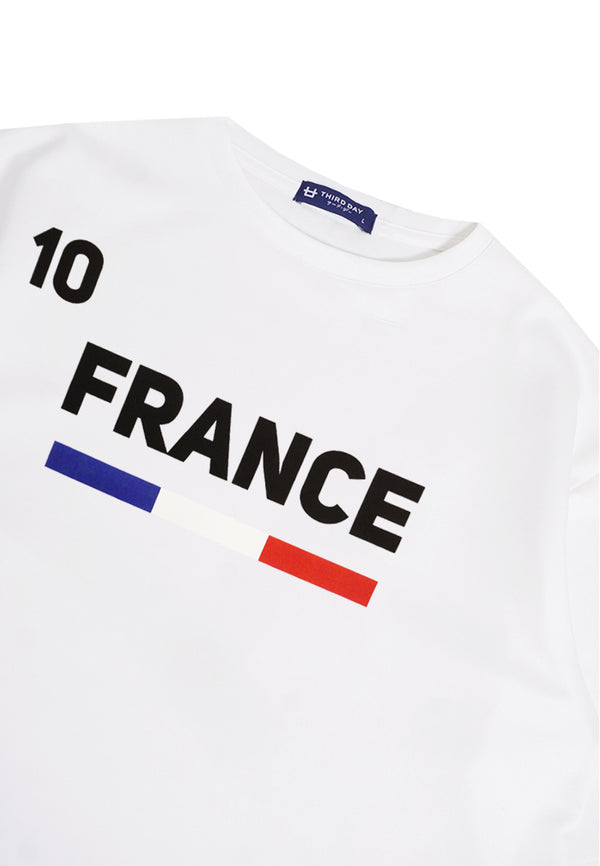 Third Day MTO18 Kaos T-Shirt Pria Oversize Thirdday France Putih
