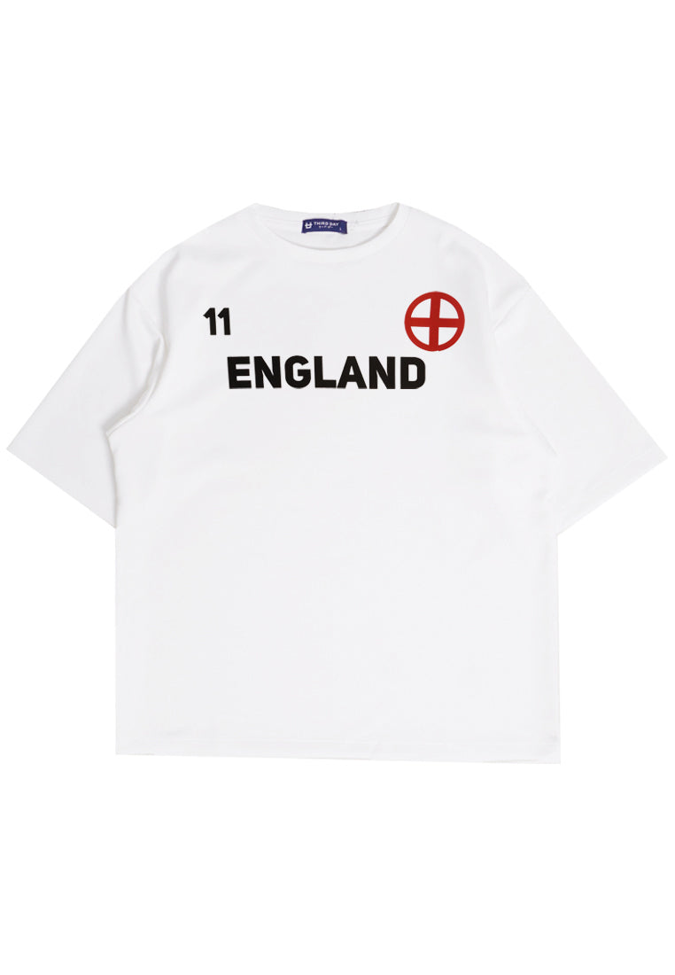 Third Day MTO19 Kaos T-Shirt Pria Oversize Thirdday England Putih