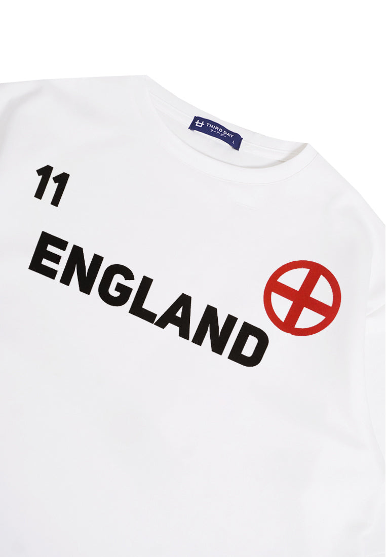 Third Day MTO19 Kaos T-Shirt Pria Oversize Thirdday England Putih