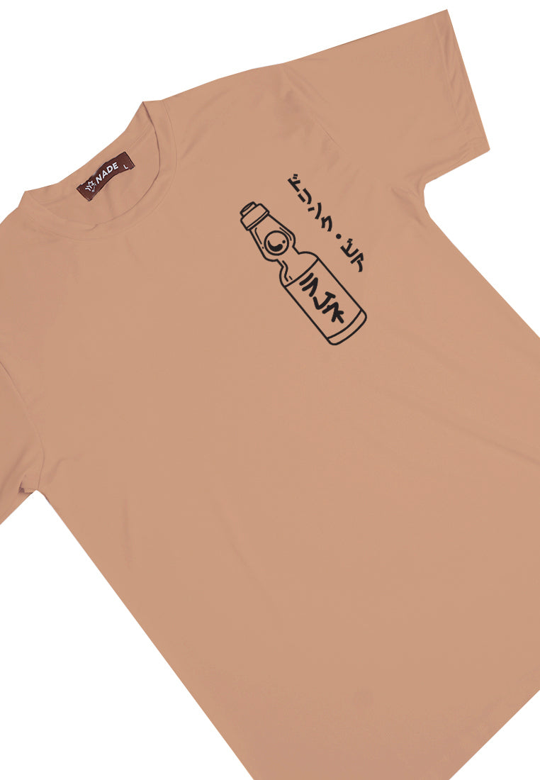 Nade NTC03 kaos pria tangan pendek nade japan drink beer khaki