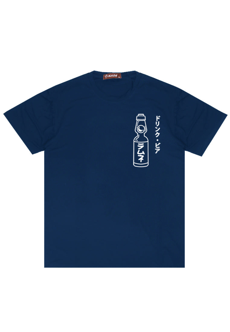 Nade NTC05 kaos pria tangan pendek nade japan drink beer navy