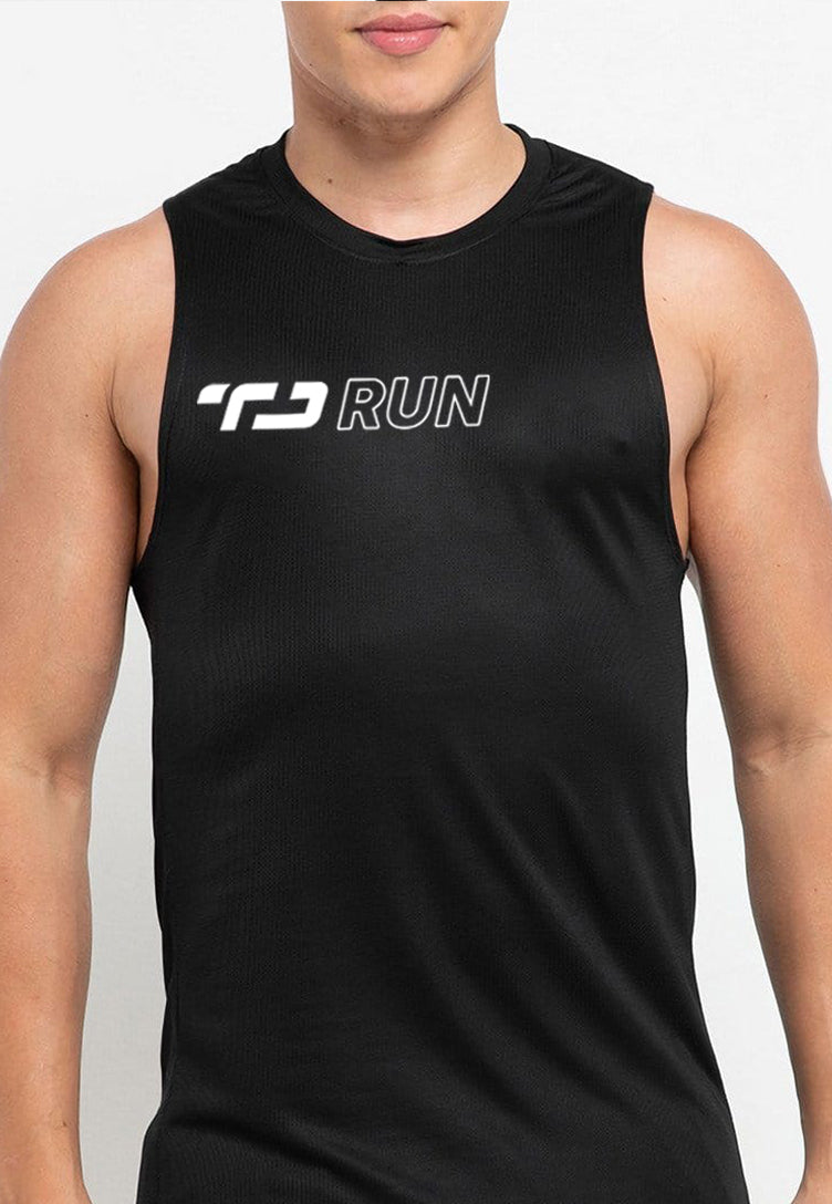 Td Active MS174 sleeveless kutung running jersey TD Run Danan hitam
