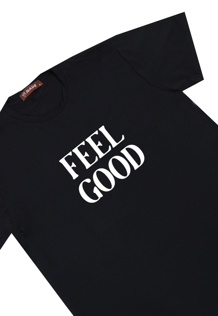 Nade NTB99 kaos pria tangan pendek nade japan feel good hitam