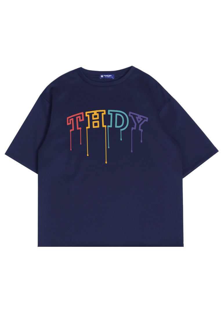 Third Day MTM23 kaos oversize tebal scuba thirdday thdy colorful navy