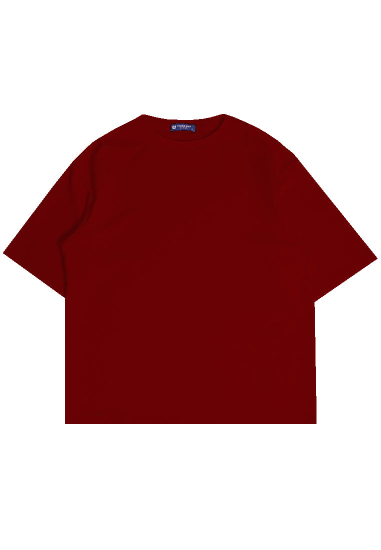 Third Day MTM01 kaos oversize scuba Polos maroon