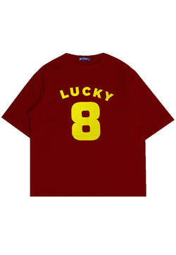 Third Day MTM17 kaos oversize tebal scuba thirdday lucky8 maroon