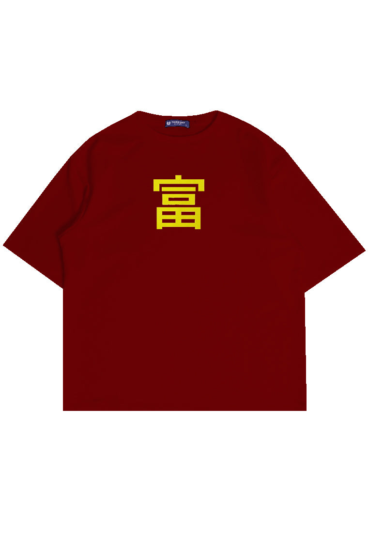 Third Day MTM19 kaos oversize tebal scuba thirdday fortune maroon