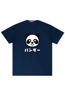 Nade FTA78 kaos panda pria wanita anti kusut stretch navy