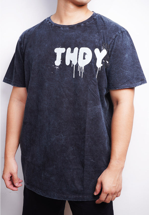 Third Day MTM44 kaos acid wash thdy wet paint navy