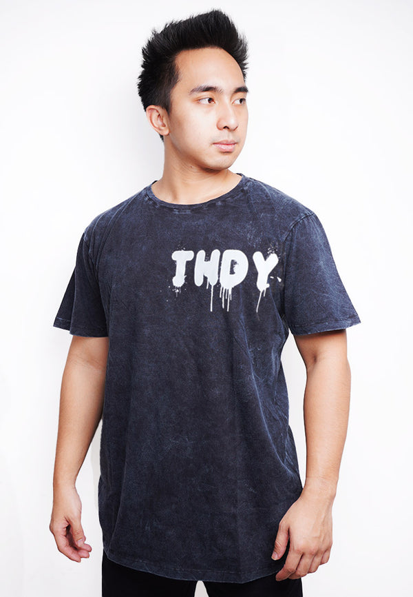 Third Day MTM44 kaos acid wash thdy wet paint navy