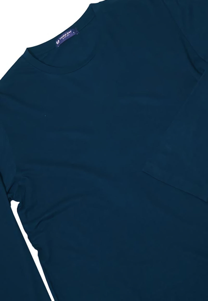 Third Day MTM29 kaos LS long sleeve tangan panjang pria instacool polos navy