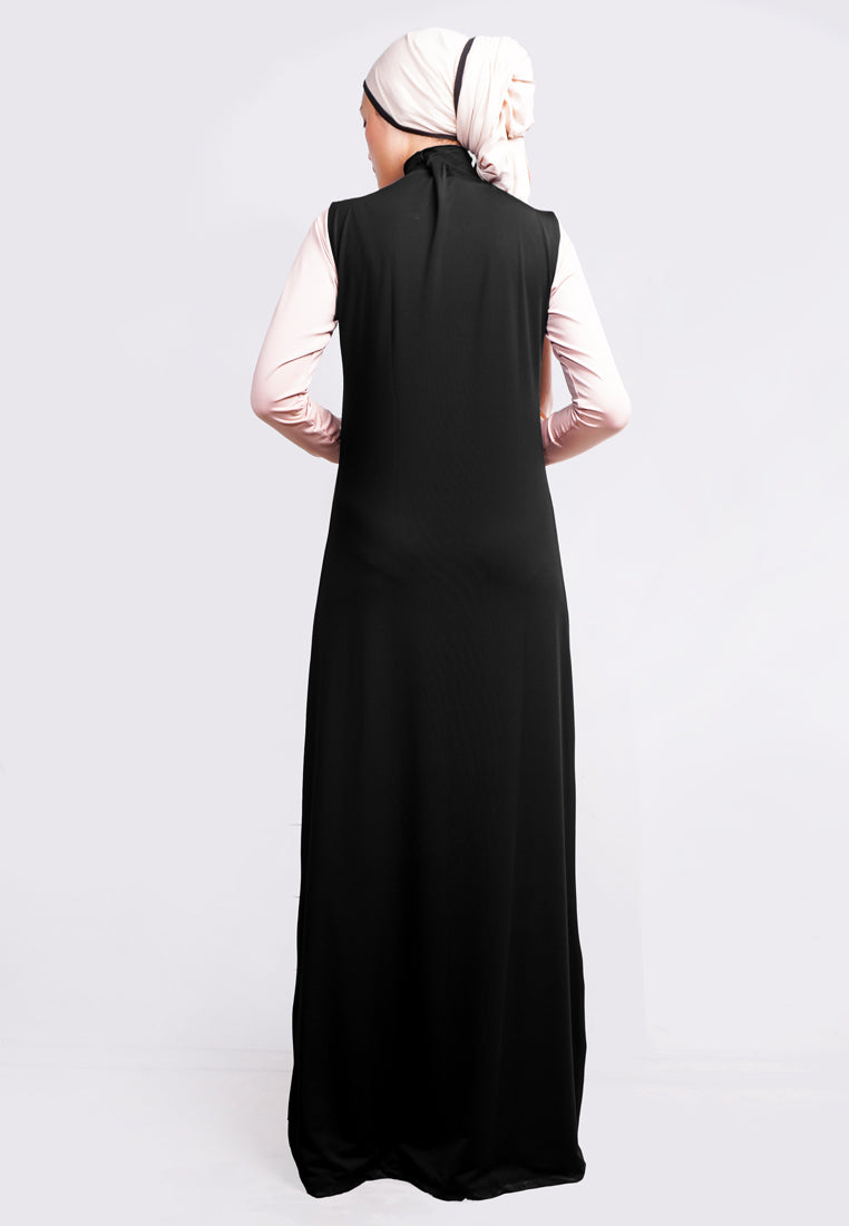 Daw Project DA014 Inner Dress lengan kutung hitam