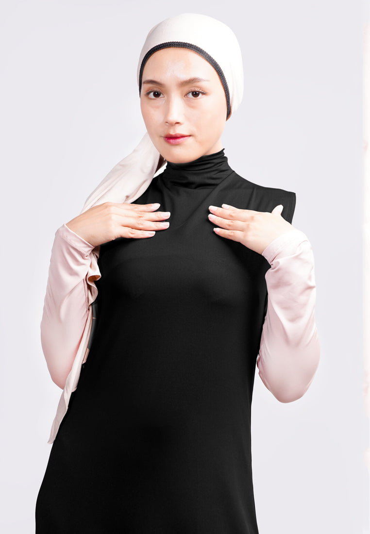 Daw Project DA014 Inner Dress lengan kutung hitam