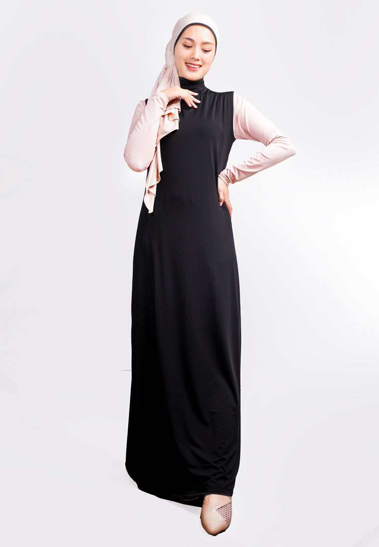 Daw Project DA014 Inner Dress lengan kutung hitam