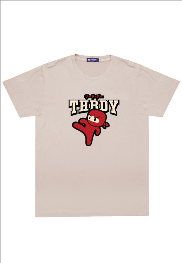 Third Day MTM63 kaos pria beige instacool thrdy ninja beige krem