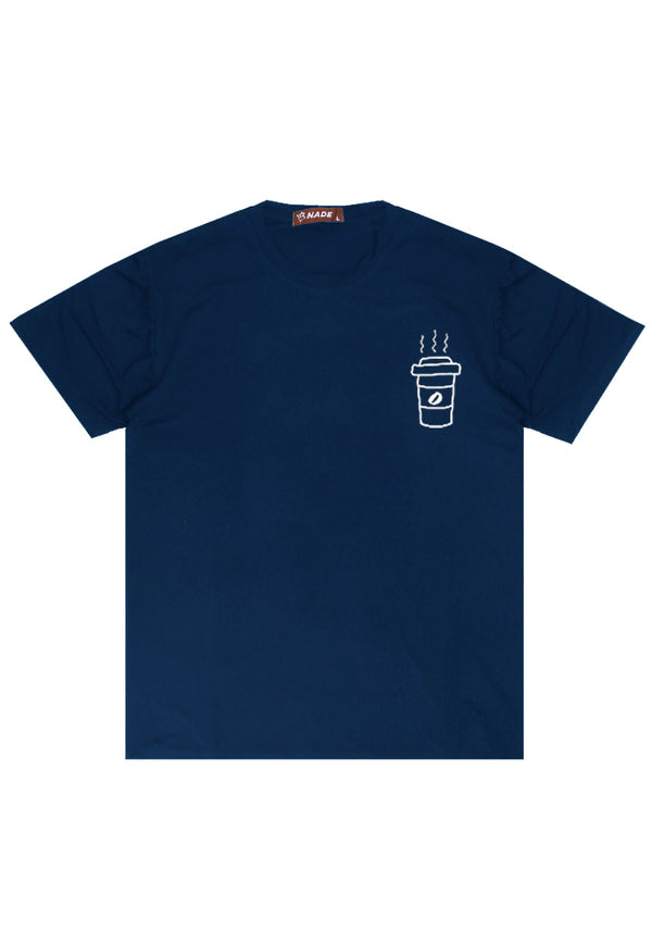 Nade NTC19 kaos anti kusut stretch komik anime coffe cup navy