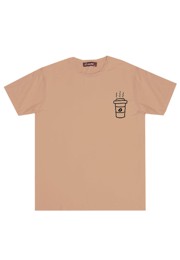 Nade NTC20 kaos anti kusut stretch komik anime coffe cup khaki