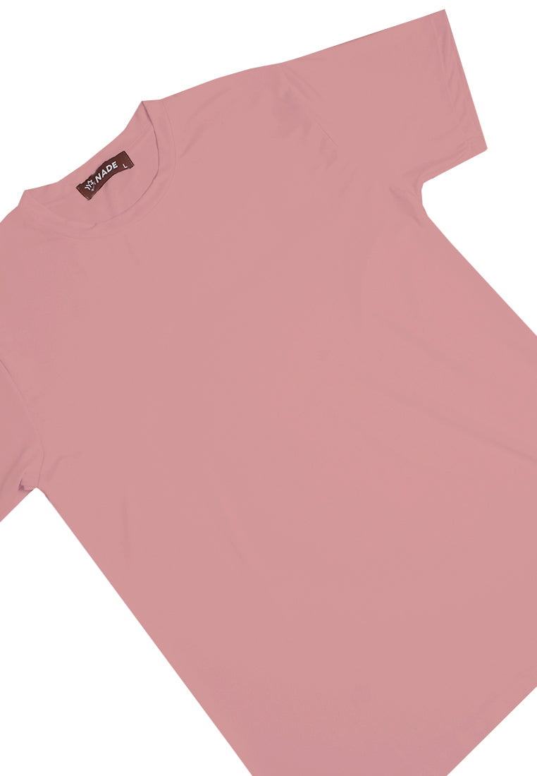 Nade NTC11 kaos anti kusut pria tangan pendek nade japan polos nude pink