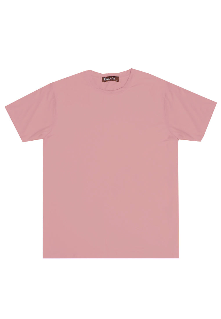 Nade NTC11 kaos anti kusut pria tangan pendek nade japan polos nude pink