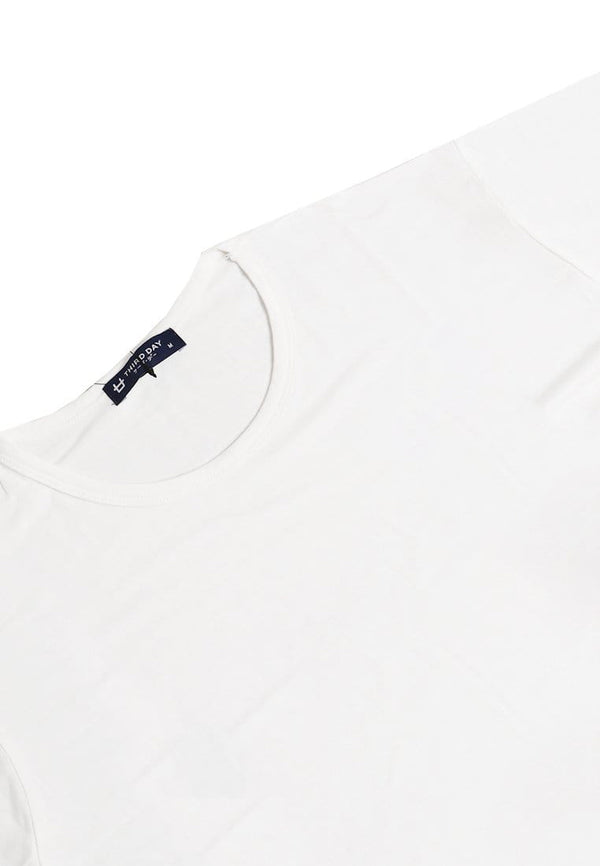 TDLA LTE32 RCP crop top polos wanita putih