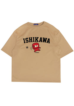 Third Day MTM76 kaos oversize tebal scuba anime komik kartun jepang ishikawa ninja shurikan khaki