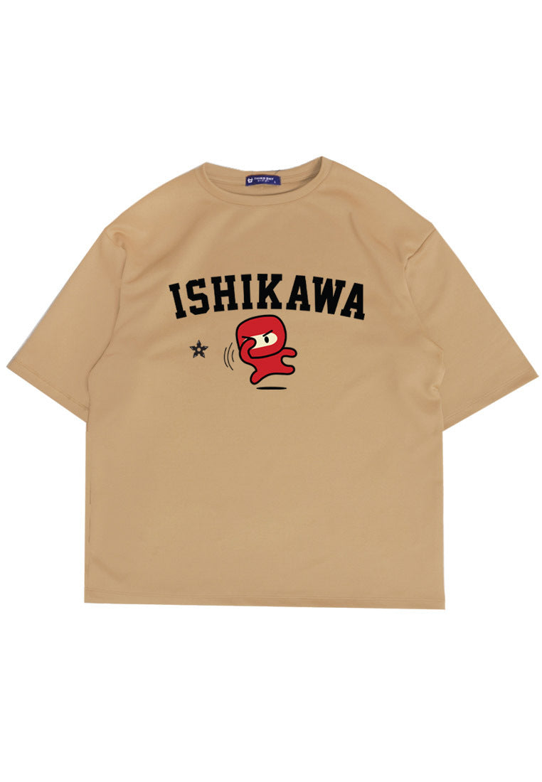 Third Day MTM76 kaos oversize tebal scuba anime komik kartun jepang ishikawa ninja shurikan khaki