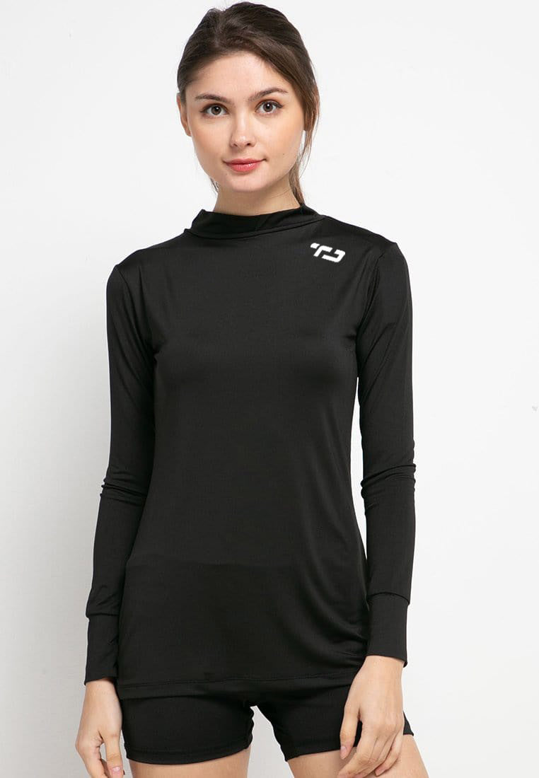 Td Active LSA90 manset baselayer inner olahraga hitam tdactive logo shoulder