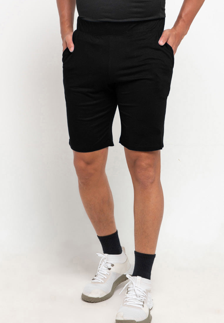 Thirdday MC024 instacool pyjama celana pendek shorts polos hitam