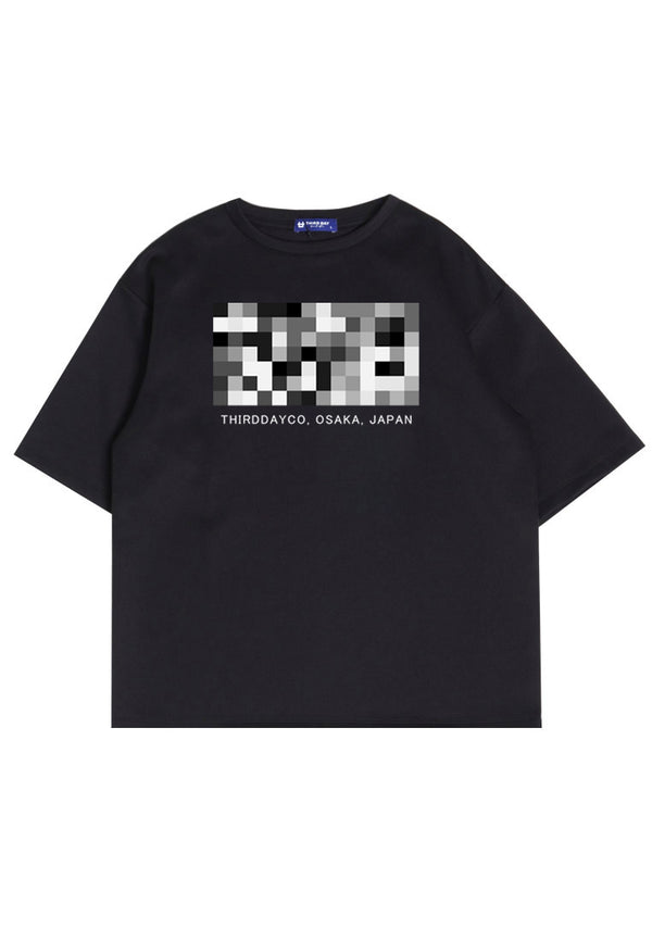 Third Day MTM87 kaos oversize scuba tebal blur pixel osaka hitam