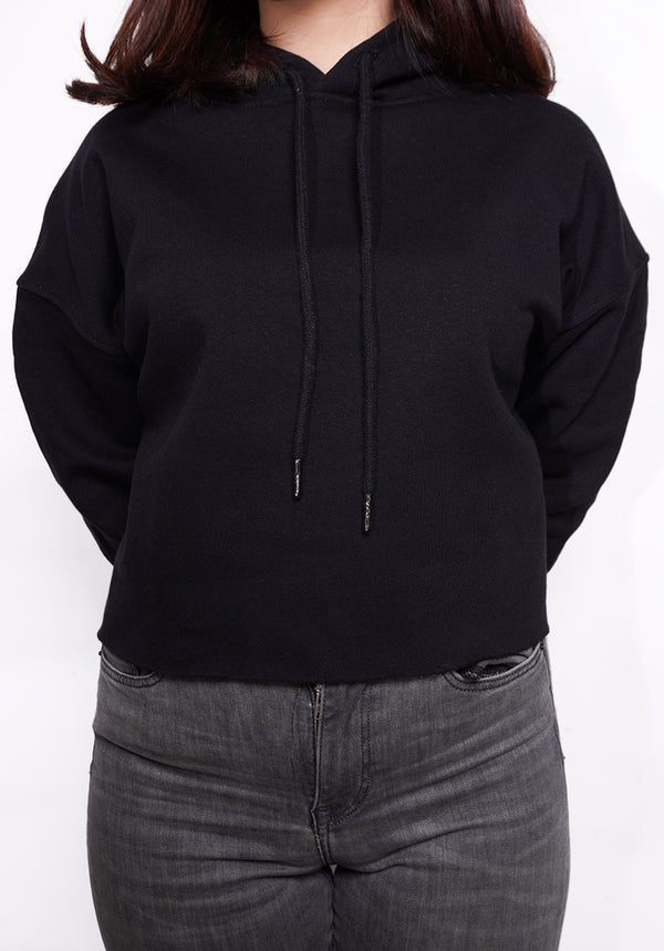 TDLA LO026 crop hoodie Superare black polos