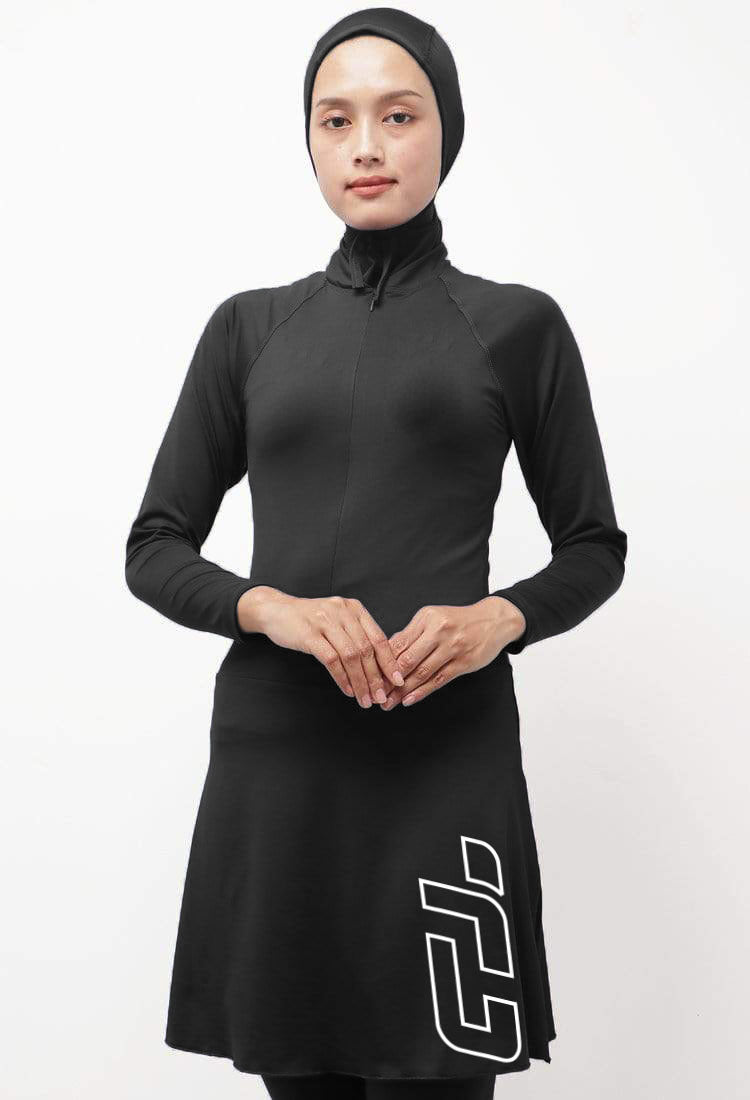 Td Active LSA91 set baju renang set hijab muslim hijab - atasan - legging hitam tdactive outline