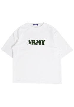 MTN24 kaos oversize army tentara hijau tni putih