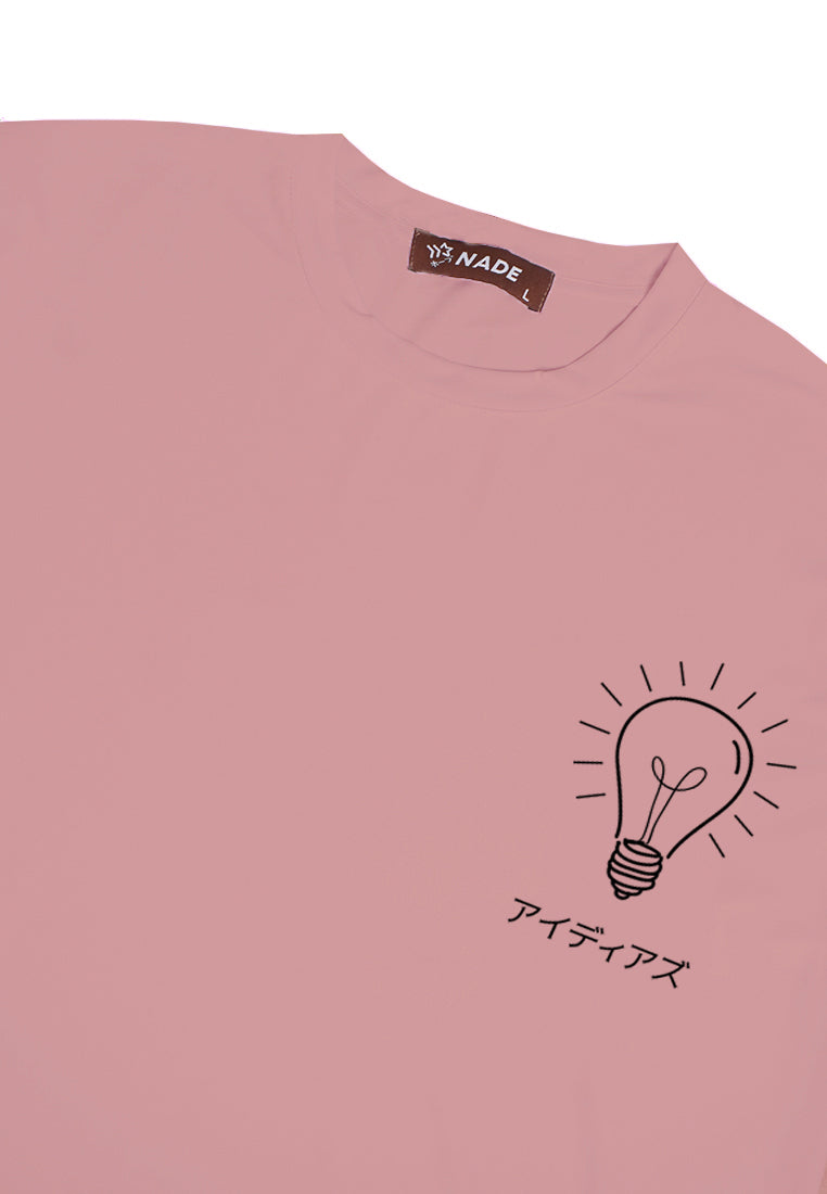 Nade NTC38 kaos anime kartun ilustrasi aesthetic lampu pink nude