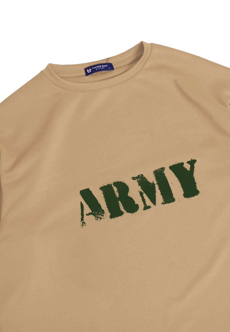 MTN40 kaos oversize army tentara hijau tni khaki