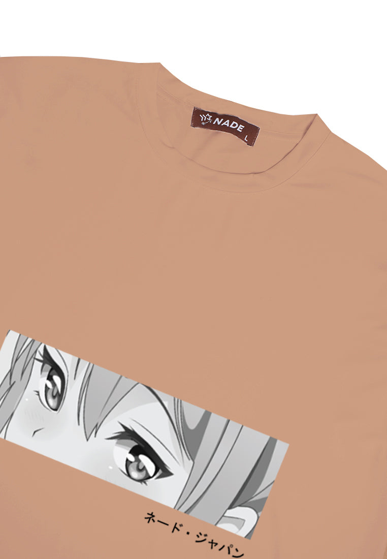 NTC43 kaos anti kusut stretch anime mata eyes khaki