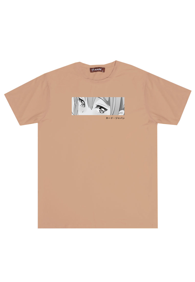 NTC43 kaos anti kusut stretch anime mata eyes khaki