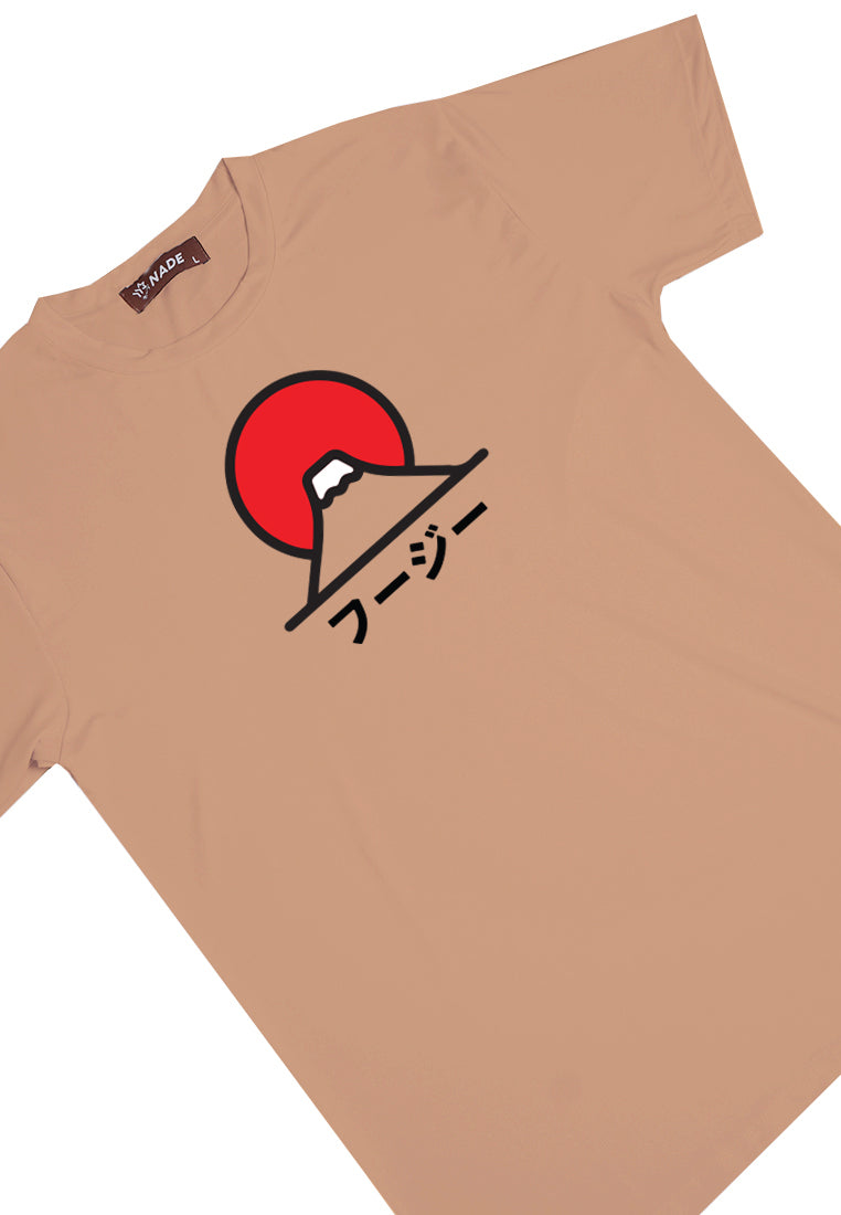 NTC48 kaos anti kusut unisex super stretch lentur mount fuji khaki