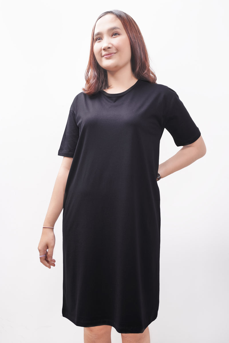 LTE57 kaos oversize dress wanita kupu kupu butterfly