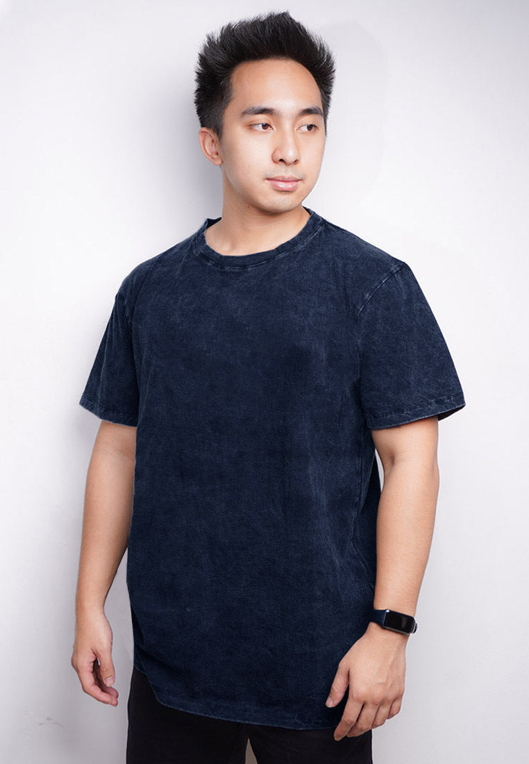 MTN41 kaos washed acid navy thrdy 03 punggung navy