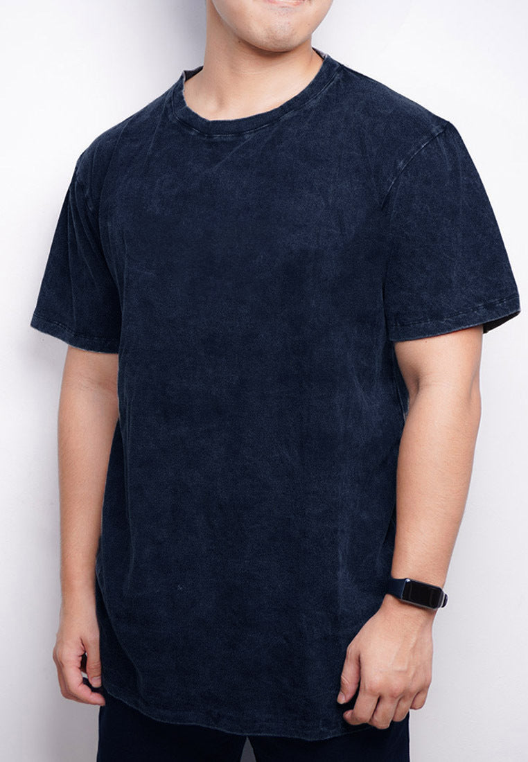 MTN41 kaos washed acid navy thrdy 03 punggung navy