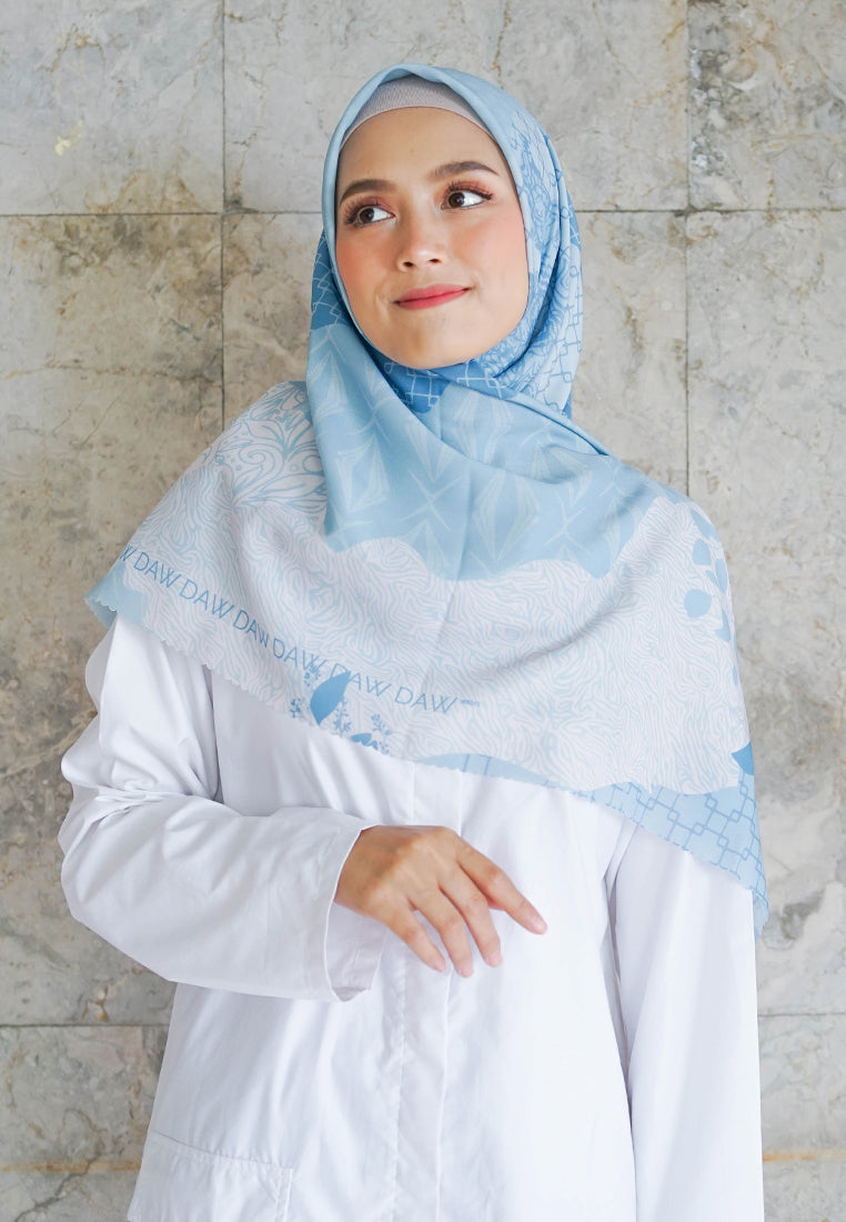 WK015 ES30B kerudung segi empat voal Iris Series baby blue