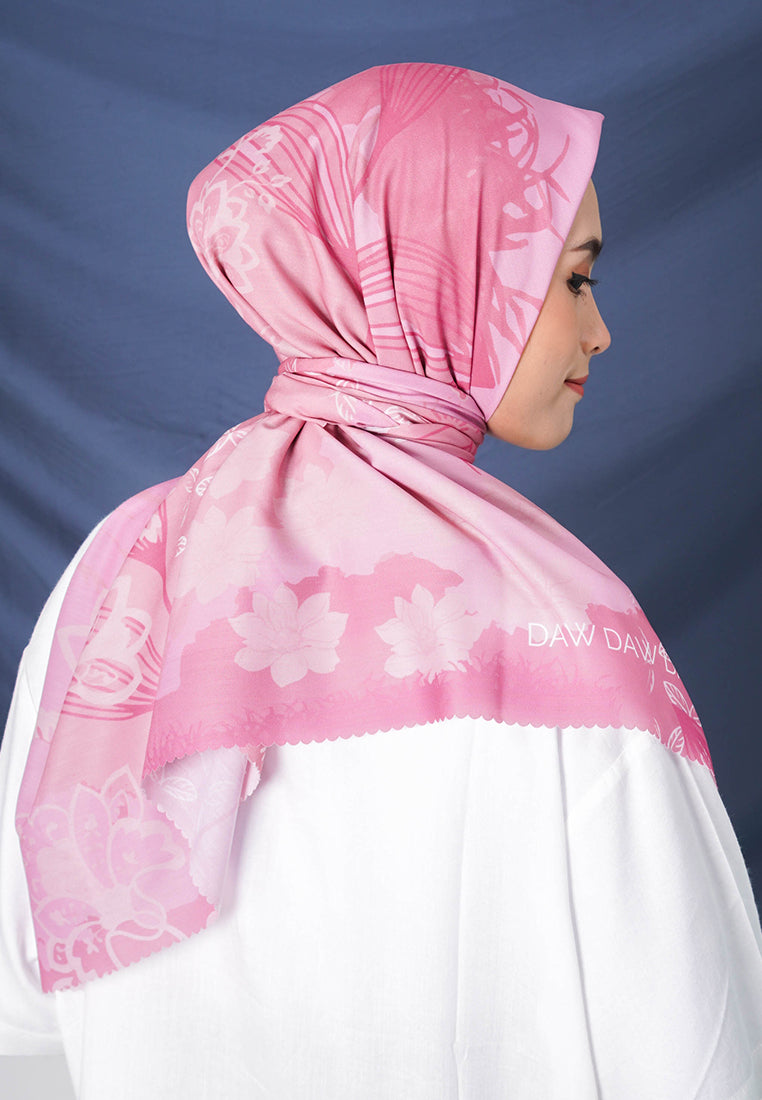 WK031 kerudung segi empat voal DAW Project Isadora Series dusty pink