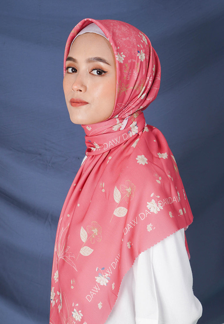 WK035 kerudung segi empat voal DAW Project Maia Series baby pink