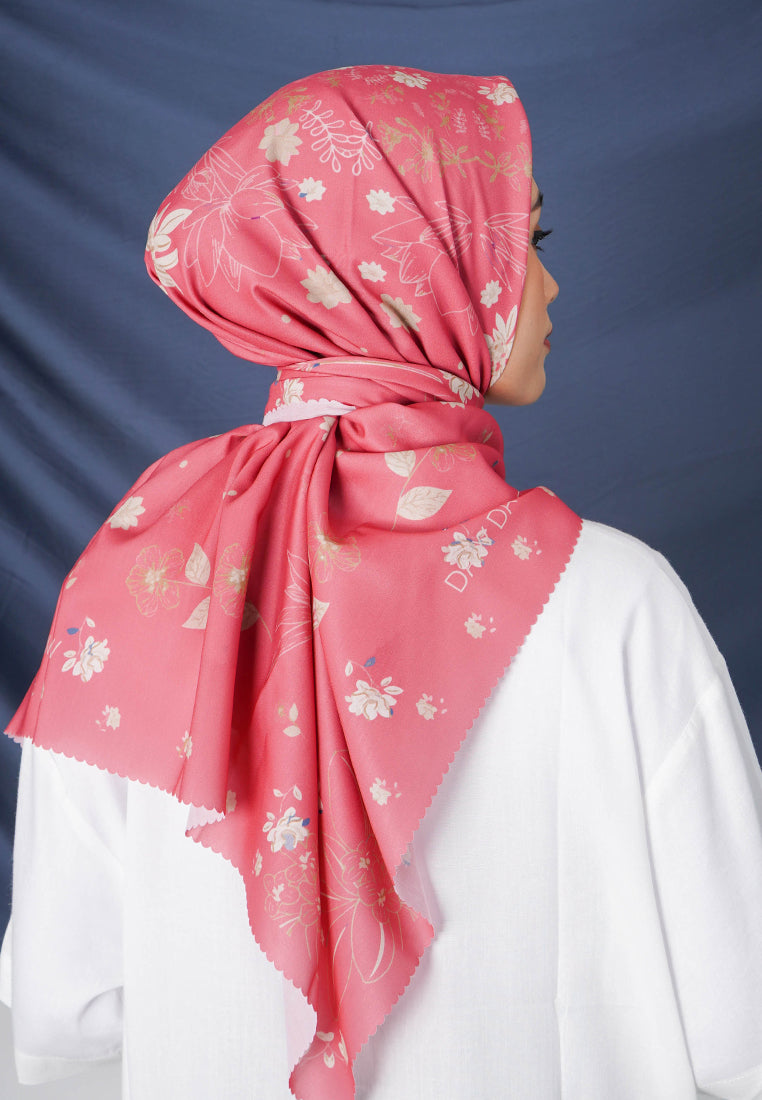 WK035 kerudung segi empat voal DAW Project Maia Series baby pink